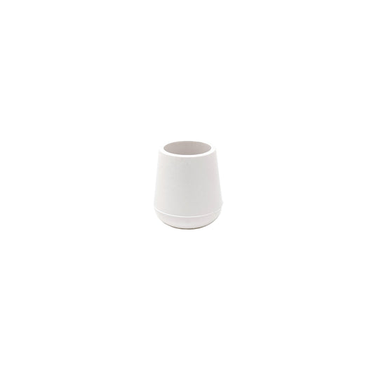 12mm White Rubber Ferrules with Steel Base Insert - Made in Germany - Keay Vital Parts