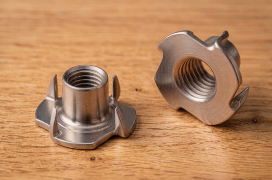 T-Nuts Galvanised Steel (Pronged Tee Nuts) | M4 M5 M6 M8 M10 | Keay Vital Parts - Keay Vital Parts