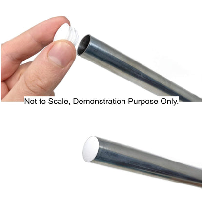 18mm Low Domed Round Tube Inserts (Available in Black or White) | Made in Germany | Keay Vital Parts