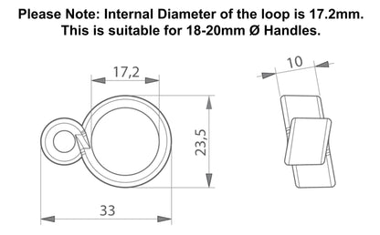 Door Handle & Wall Protector Ring | Transparent Silicone Lever Bumper | Keay Vital Parts