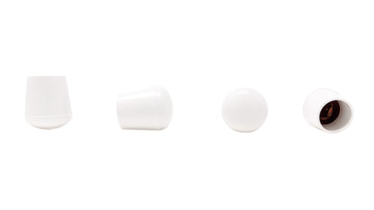 16mm White Rubber Ferrules with Steel Base Insert - Made in Germany - Keay Vital Parts