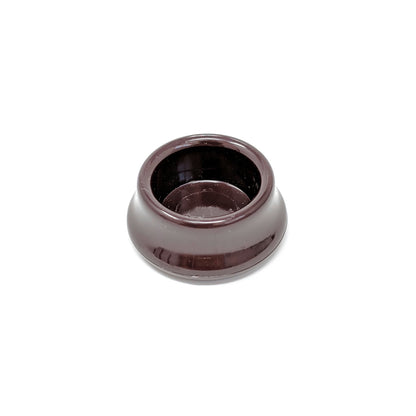 15mm Brown Round Furniture Leg Cups Floor Carpet Protector - Made in Germany - Keay Vital Parts