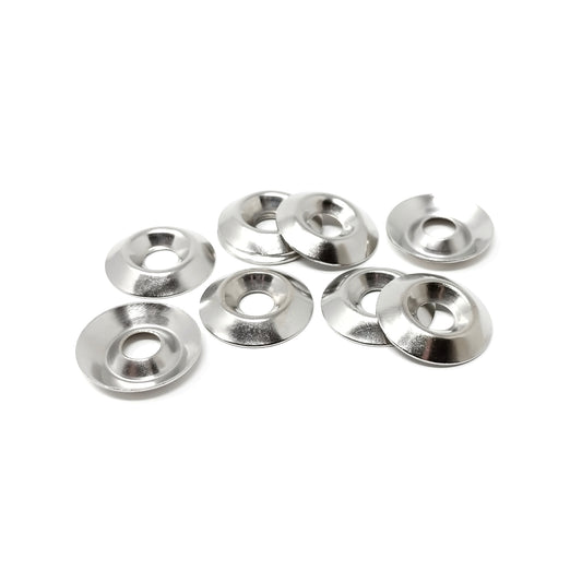 5.5mm Rosette Washers For Screws - Nickel Plated Steel, Made In Germany - Keay Vital Parts