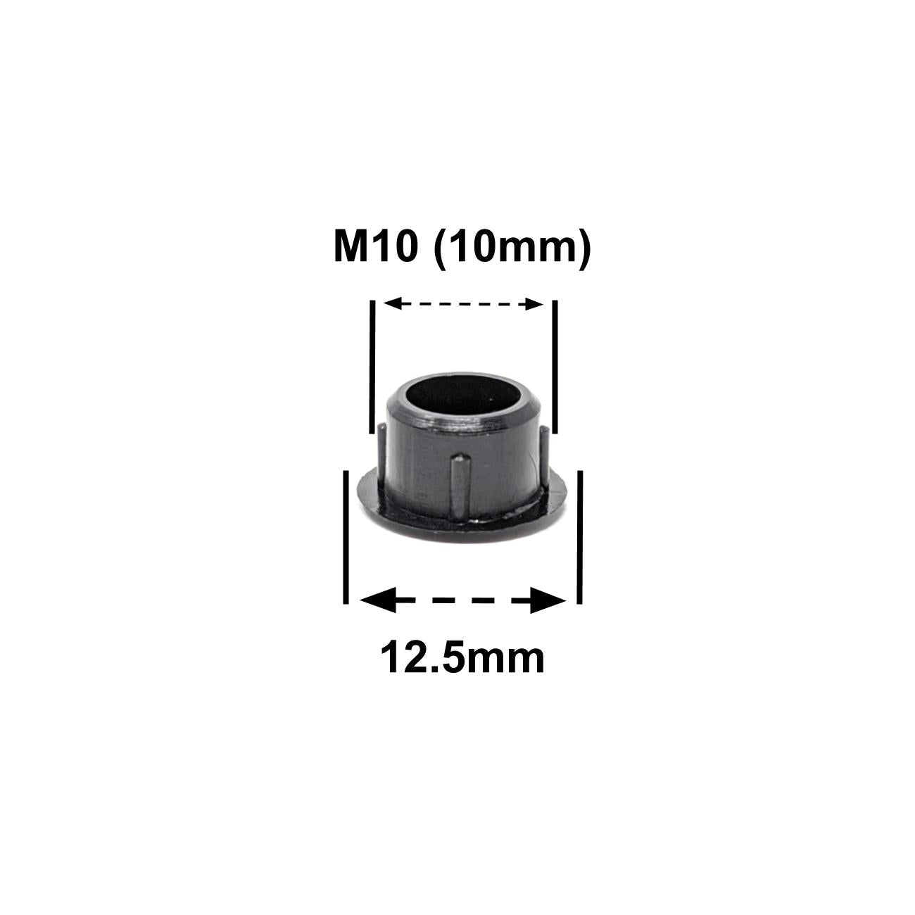 M10 Black Plastic Hole Plugs, Made in Germany - Keay Vital Parts