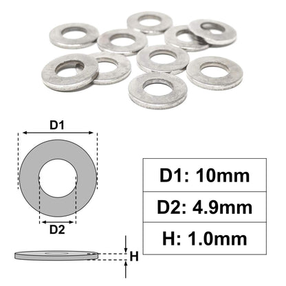 Flat Penny Washer M4.5 - 10x4.9x1.0mm | Made in Germany | Keay Vital Parts
