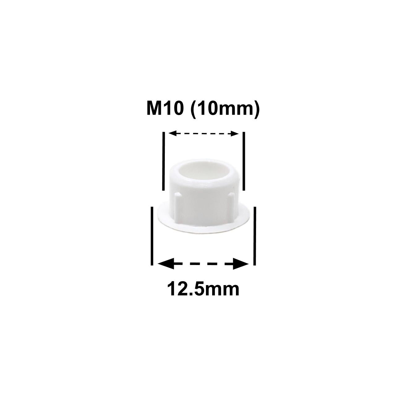 M10 White Plastic Hole Plugs, Made in Germany - Keay Vital Parts