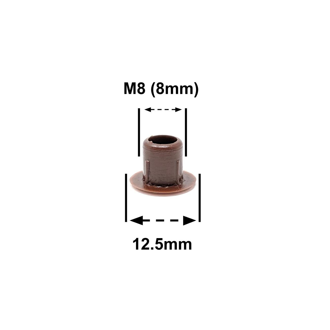 M8 Brown Plastic Hole Plugs, Made in Germany - Keay Vital Parts