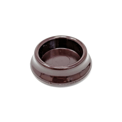 23mm Brown Round Furniture Leg Cups Floor Carpet Protector - Made in Germany - Keay Vital Parts