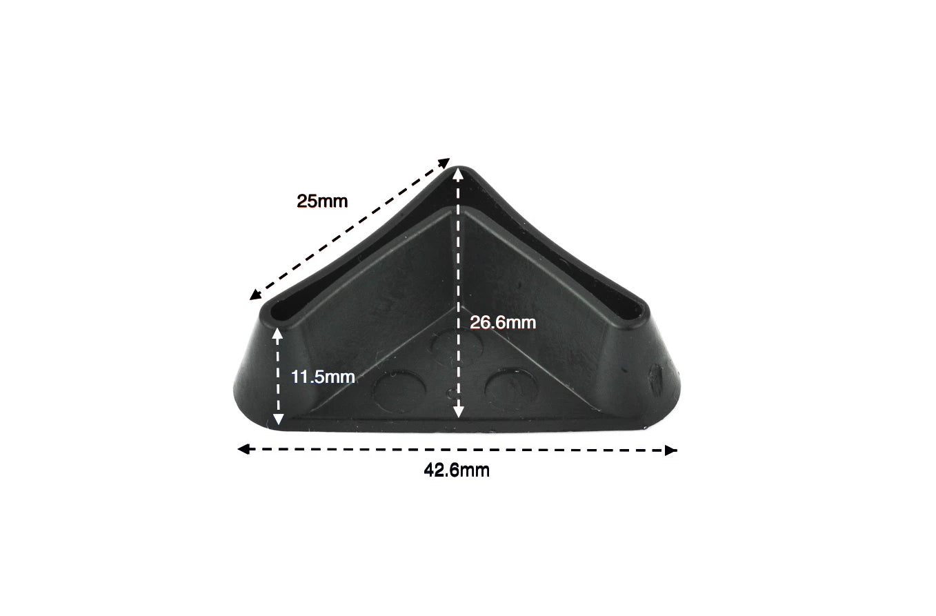 25x25mm Angle Iron End Caps, Made in Germany - Keay Vital Parts