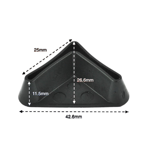 25x25mm Angle Iron End Caps, Made in Germany - Keay Vital Parts