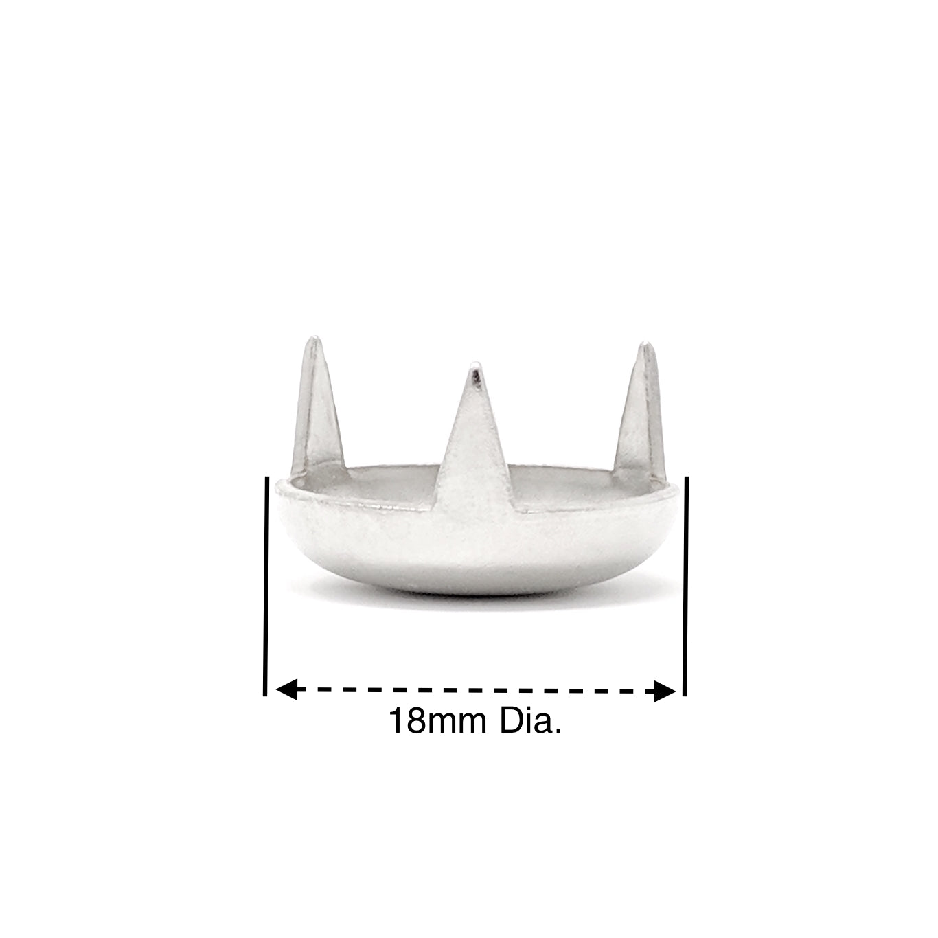 18mm Pronged Nickel Plated Nail in Glides - Made in Germany - Keay Vital Parts