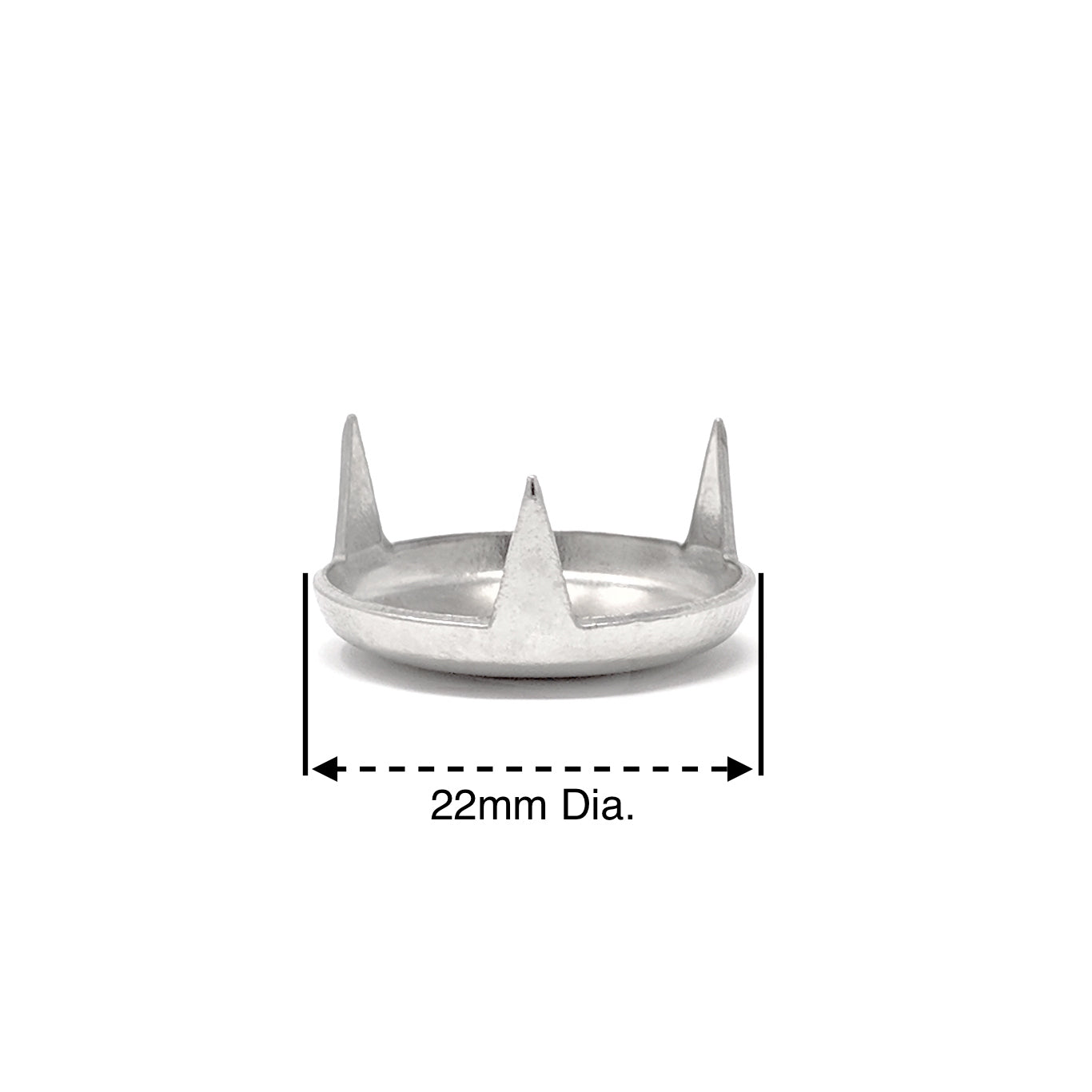 22mm Pronged Nickel Plated Nail in Glides - Made in Germany - Keay Vital Parts