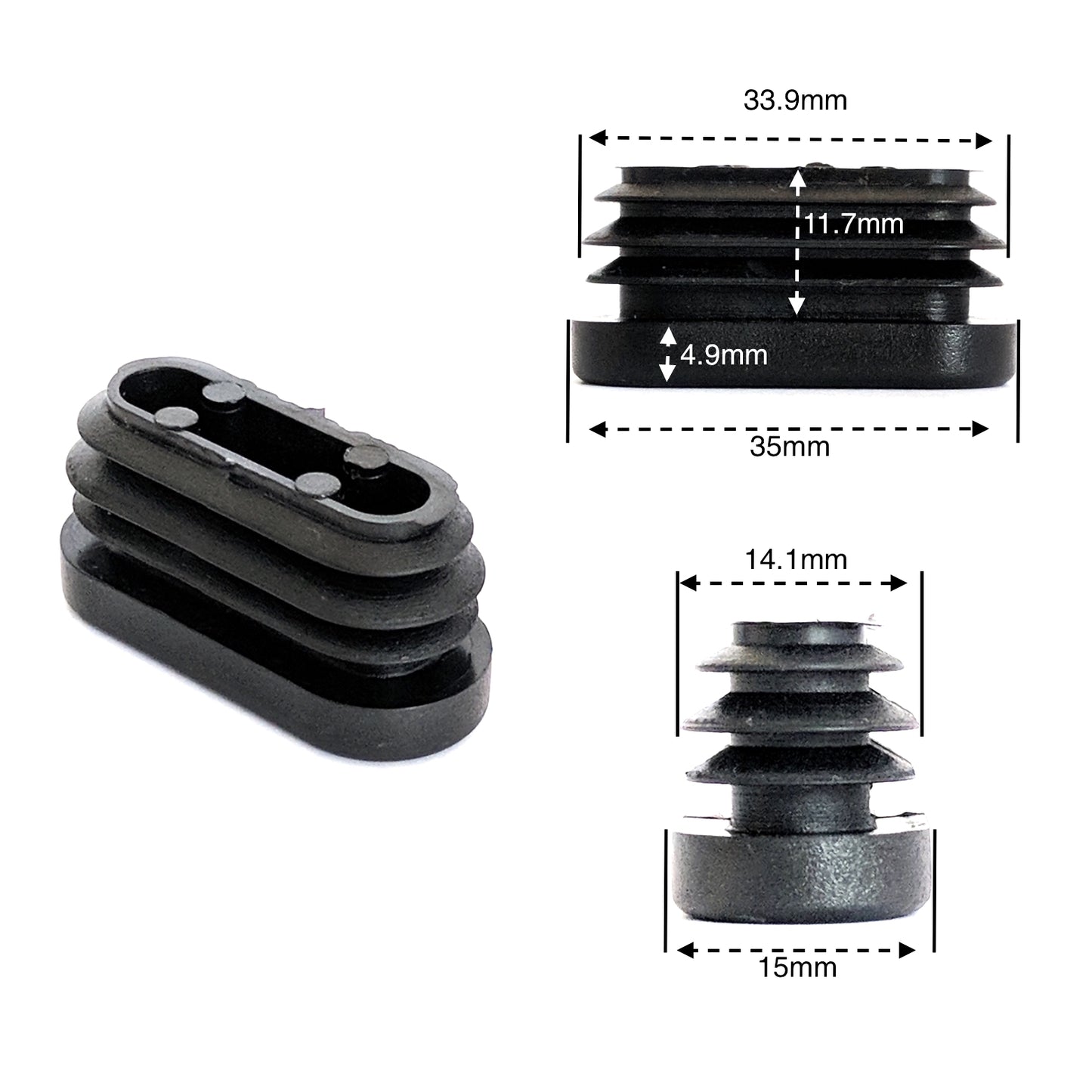 Oval Tube Inserts 35mm x 15mm | Made in Germany | Keay Vital Parts - Keay Vital Parts