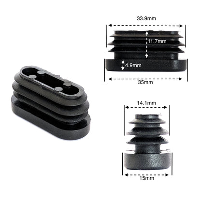 Oval Tube Inserts 35mm x 15mm | Made in Germany | Keay Vital Parts - Keay Vital Parts