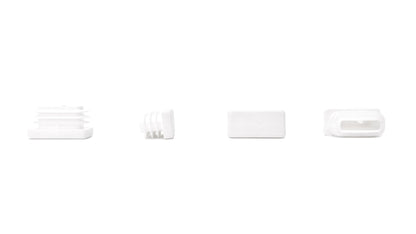 Rectangular Tube Inserts 30mm x 15mm White | Made in Germany | Keay Vital Parts - Keay Vital Parts