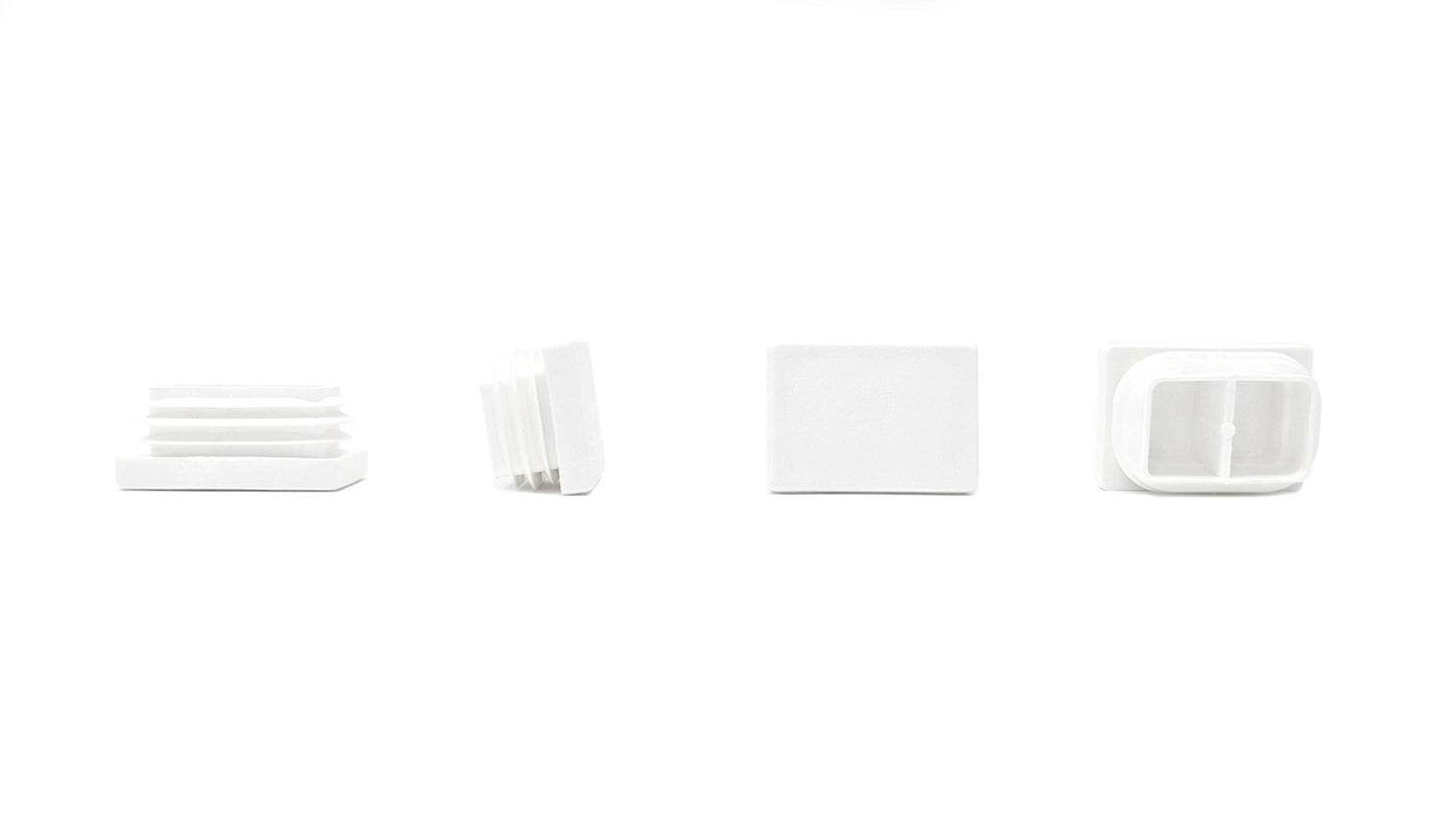 Rectangular Tube Inserts 35mm x 25mm White | Made in Germany | Keay Vital Parts - Keay Vital Parts