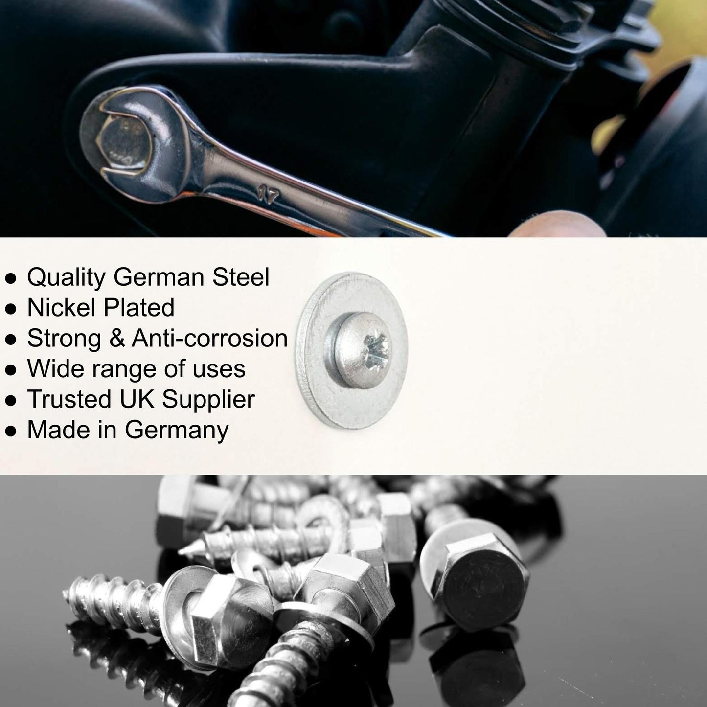 Flat Penny Washer M4.5 - 10x4.9x1.0mm | Made in Germany | Keay Vital Parts