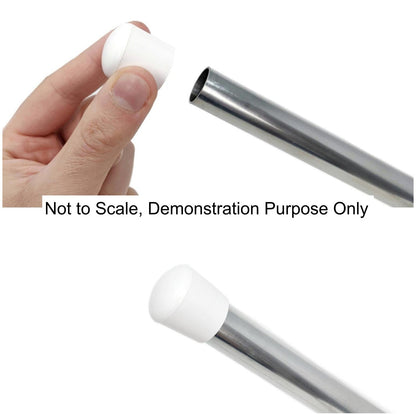 13mm White Rubber Ferrules with Steel Base Insert - Made in Germany - Keay Vital Parts