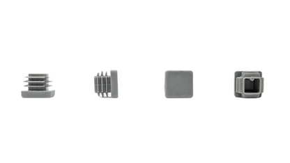 Square Tube Inserts 20mm x 20mm Grey | Made in Germany | Keay Vital Parts - Keay Vital Parts