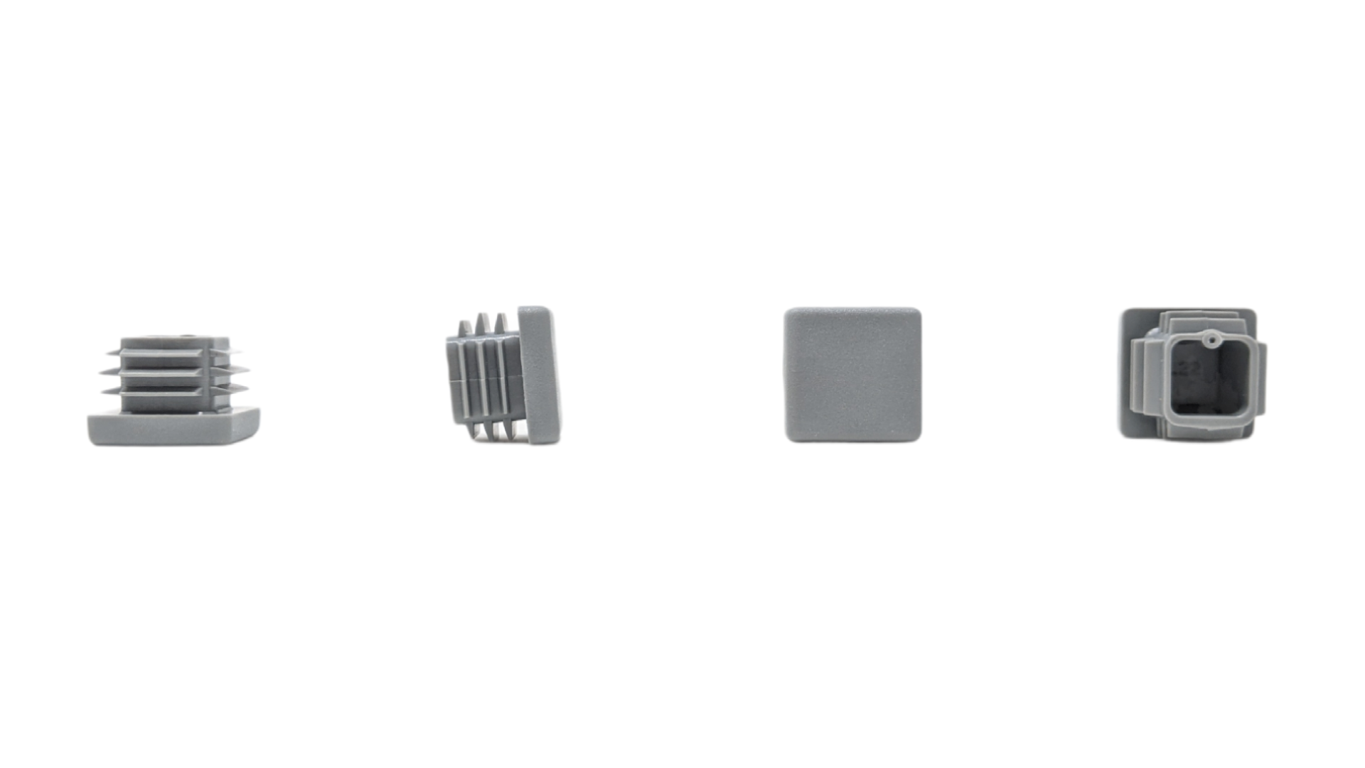 Square Tube Inserts 22mm x 22mm Grey | Made in Germany | Keay Vital Parts - Keay Vital Parts