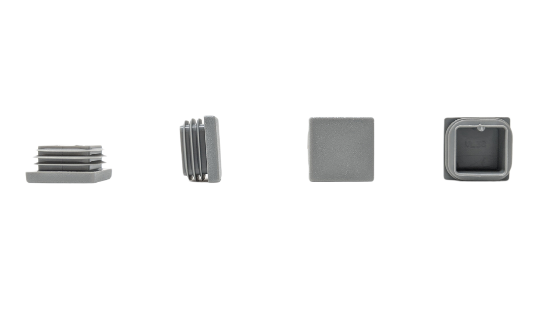 Square Tube Inserts 30mm x 30mm Grey | Made in Germany | Keay Vital Parts - Keay Vital Parts