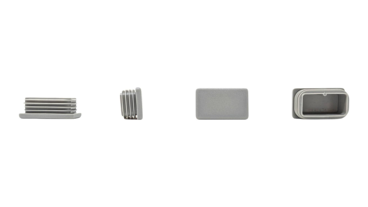 Rectangular Tube Inserts 50mm x 30mm Grey | Made in Germany | Keay Vital Parts