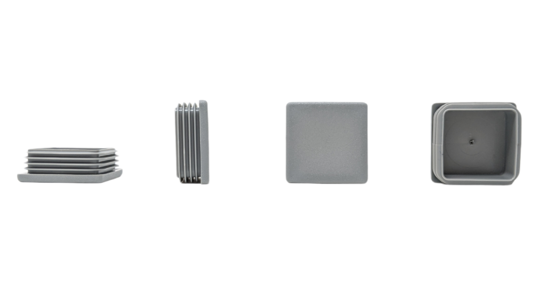 Square Tube Inserts 50mm x 50mm Grey | Made in Germany | Keay Vital Parts - Keay Vital Parts