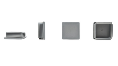 Square Tube Inserts 50mm x 50mm Grey | Made in Germany | Keay Vital Parts - Keay Vital Parts