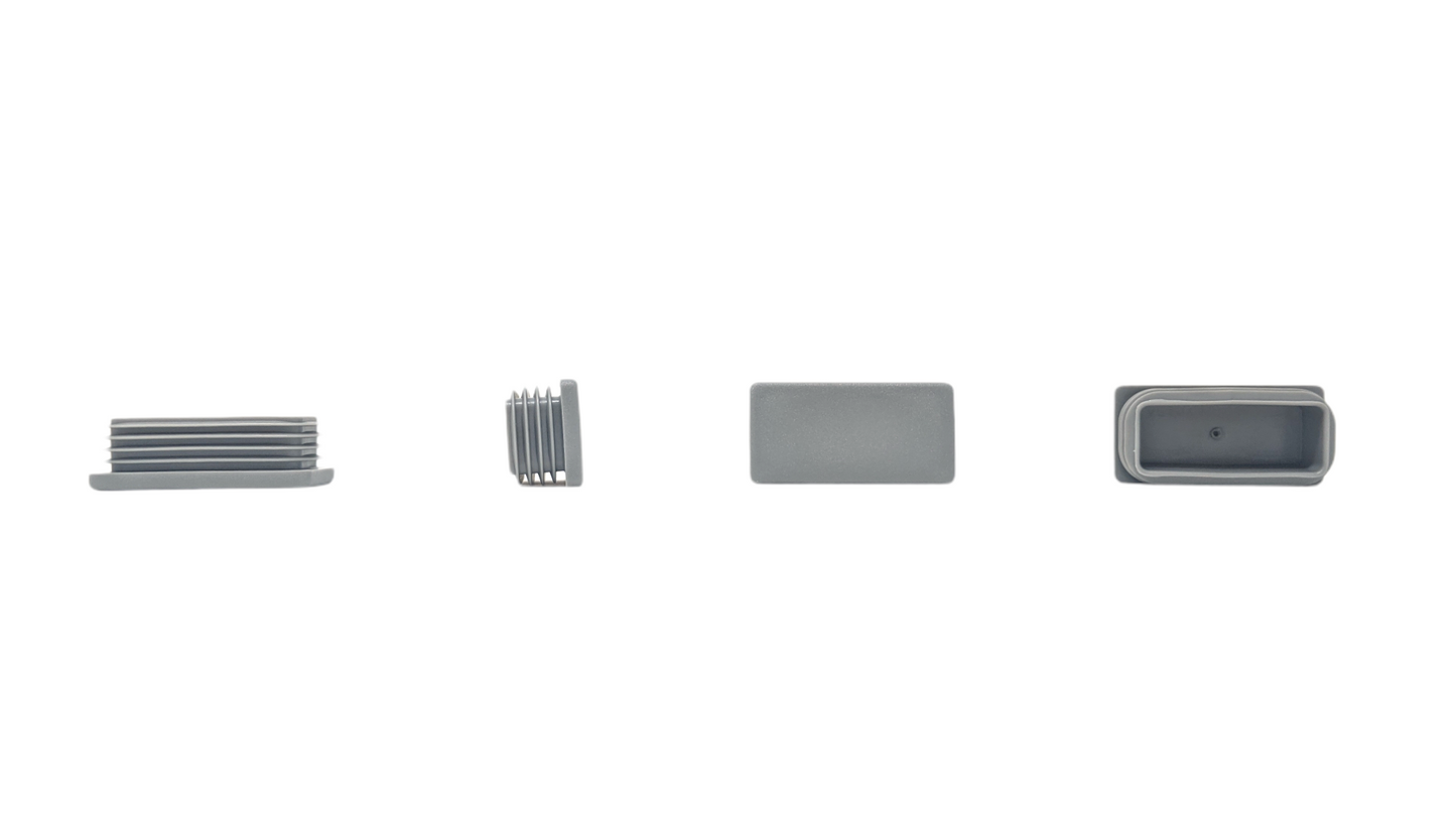 Rectangular Tube Inserts 60mm x 30mm Grey | Made in Germany | Keay Vital Parts - Keay Vital Parts