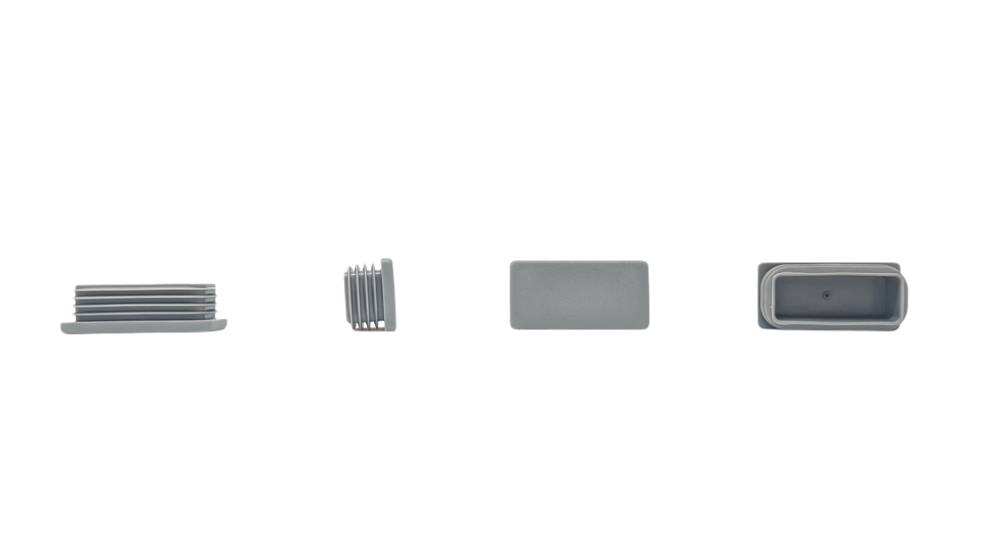 Rectangular Tube Inserts 60mm x 30mm Grey | Made in Germany | Keay Vital Parts - Keay Vital Parts