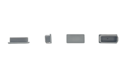 Rectangular Tube Inserts 60mm x 30mm Grey | Made in Germany | Keay Vital Parts - Keay Vital Parts