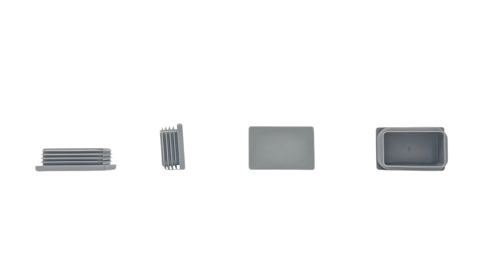 Rectangular Tube Inserts 60mm x 40mm Grey | Made in Germany | Keay Vital Parts - Keay Vital Parts