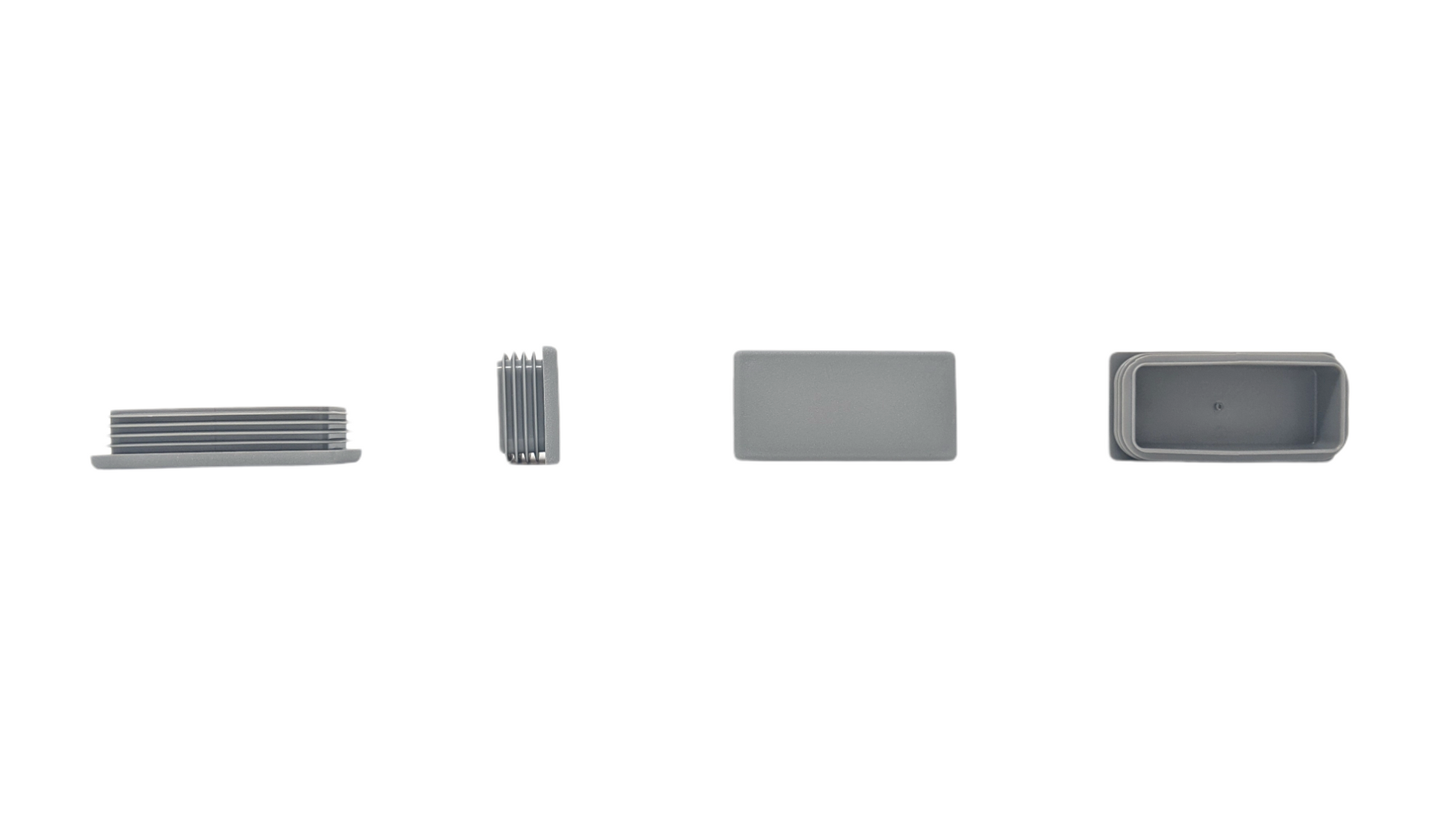 Rectangular Tube Inserts 80mm x 40mm Grey | Made in Germany | Keay Vital Parts - Keay Vital Parts