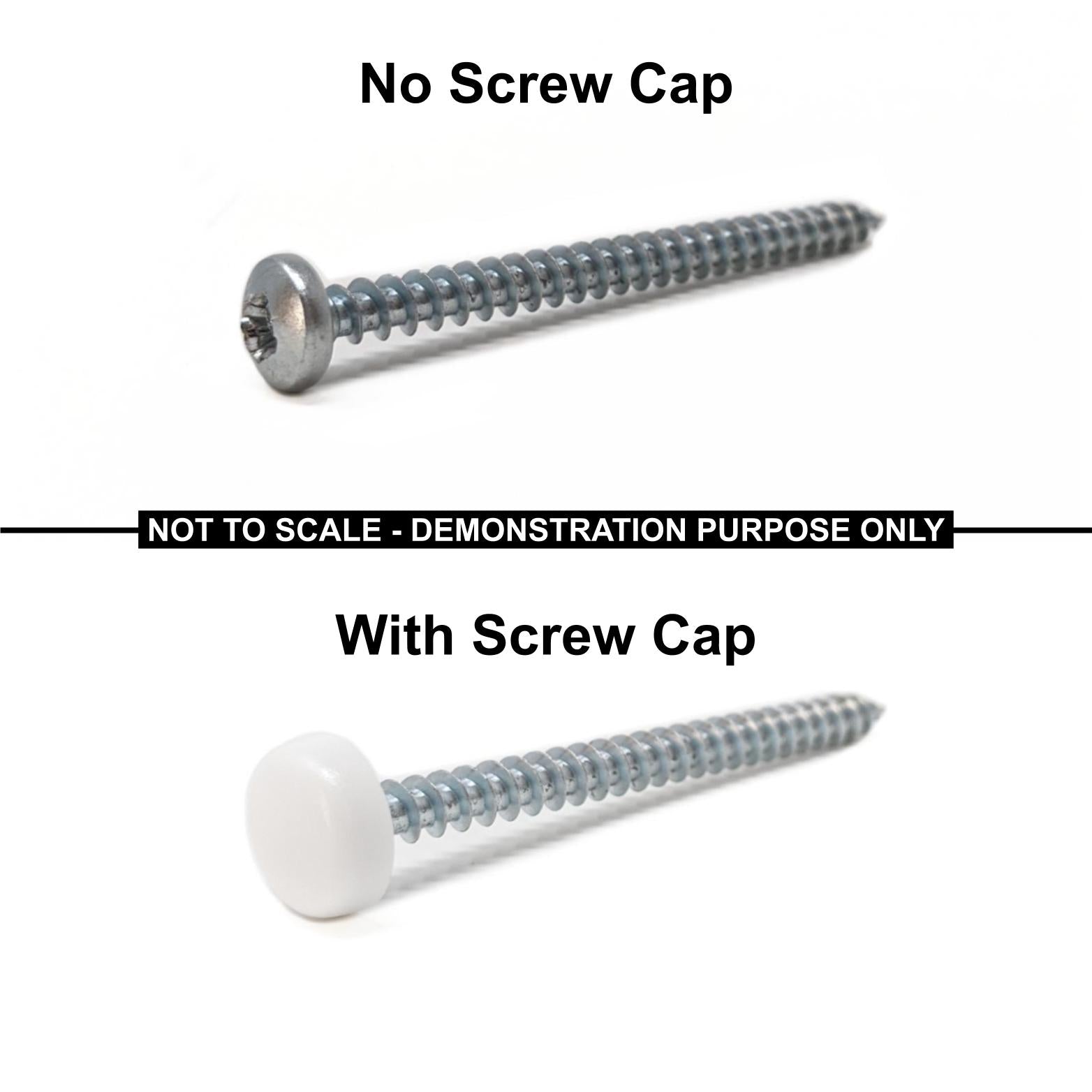 10. Screw Caps (Inner Diameter 10.5mm, Outer Diameter 14mm, Cap height 3.8mm) - Keay Vital Parts