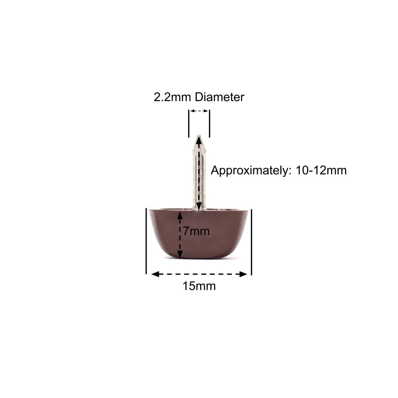 Brown Shelf Support Pegs with Straight Edge - Made in Germany - Keay Vital Parts