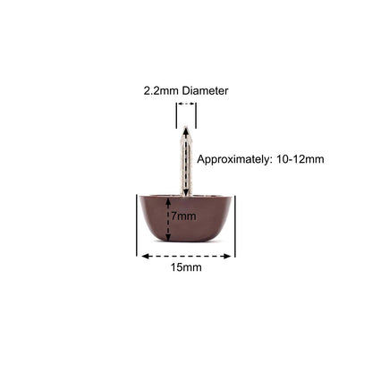Brown Shelf Support Pegs with Straight Edge - Made in Germany - Keay Vital Parts