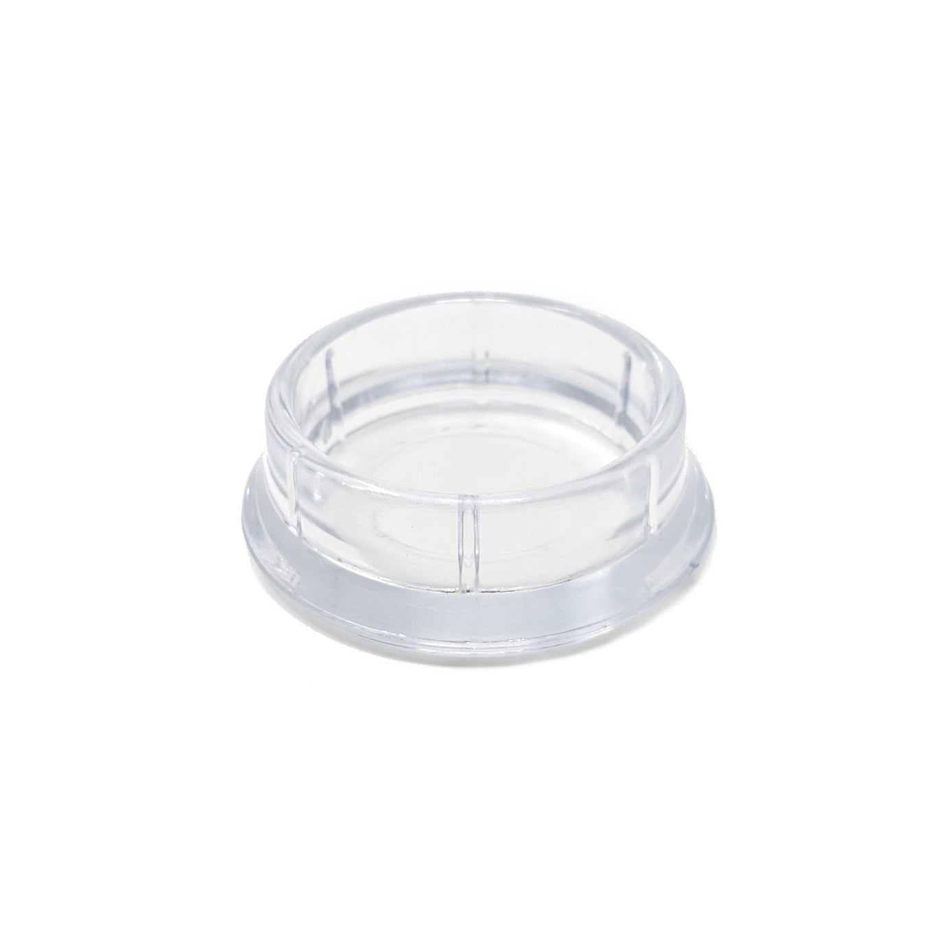 33mm Clear Round Furniture Leg Cups Floor Carpet Protector - Made in Germany - Keay Vital Parts