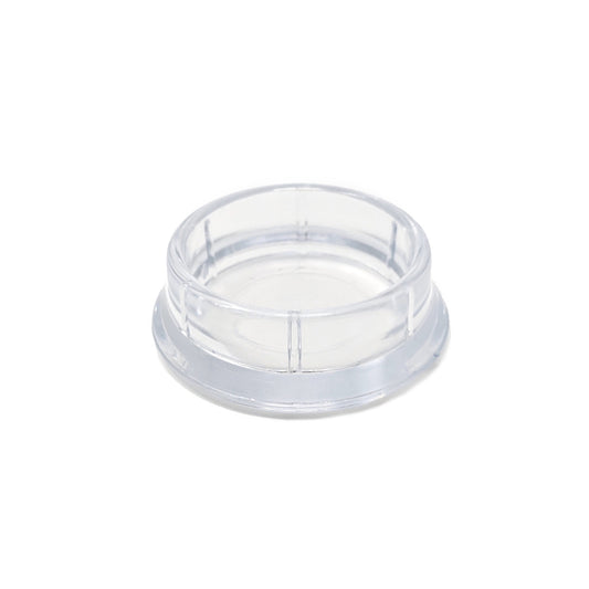33mm Clear Round Furniture Leg Cups Floor Carpet Protector - Made in Germany - Keay Vital Parts