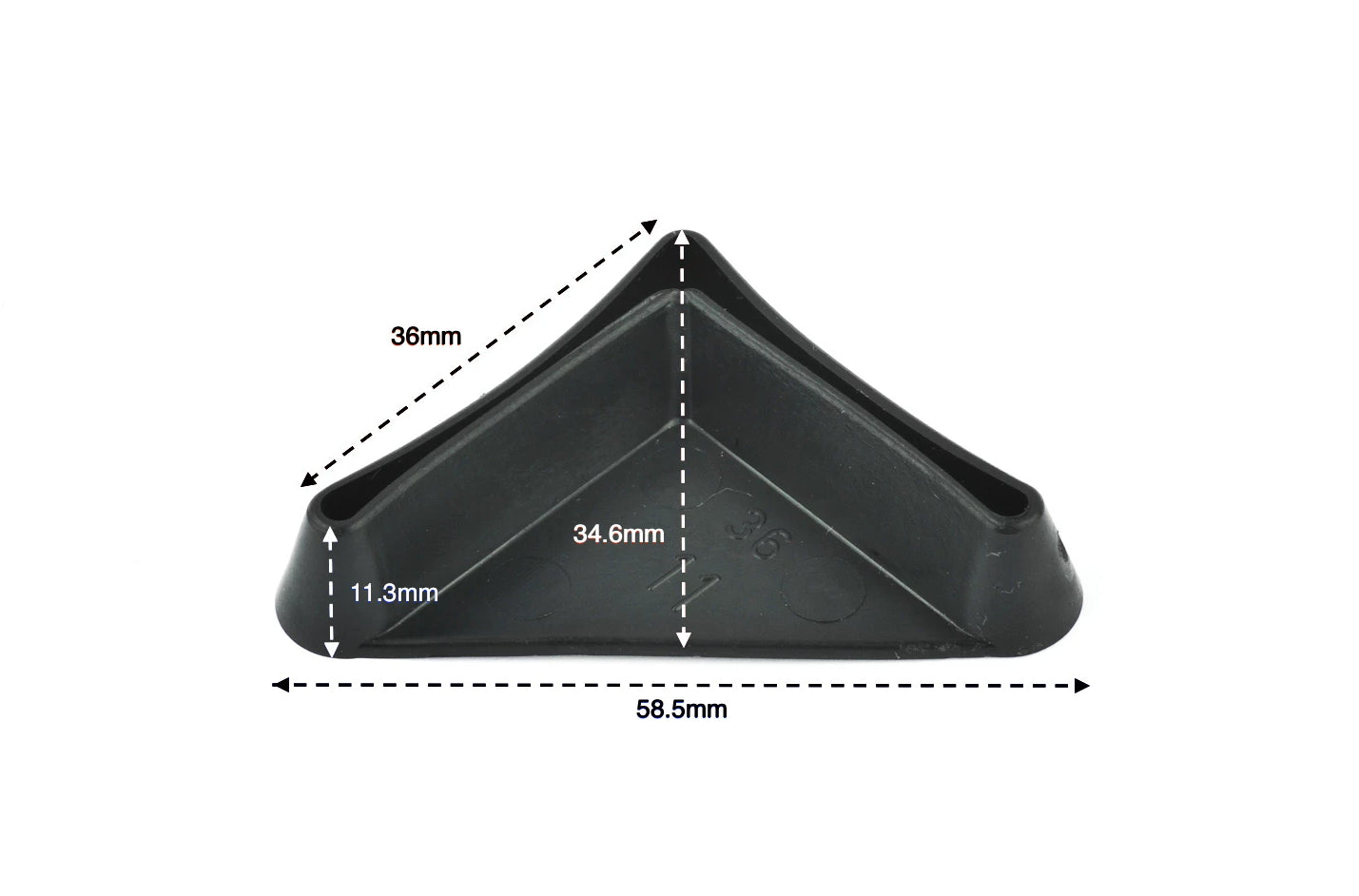 36x36mm Angle Iron End Caps, Made in Germany - Keay Vital Parts
