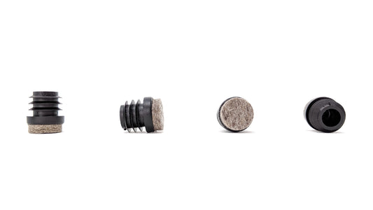 Tube Insert Felt Pads for Metal Chair & Furniture Legs 18mm  | Made in Germany | Keay Vital Parts - Keay Vital Parts