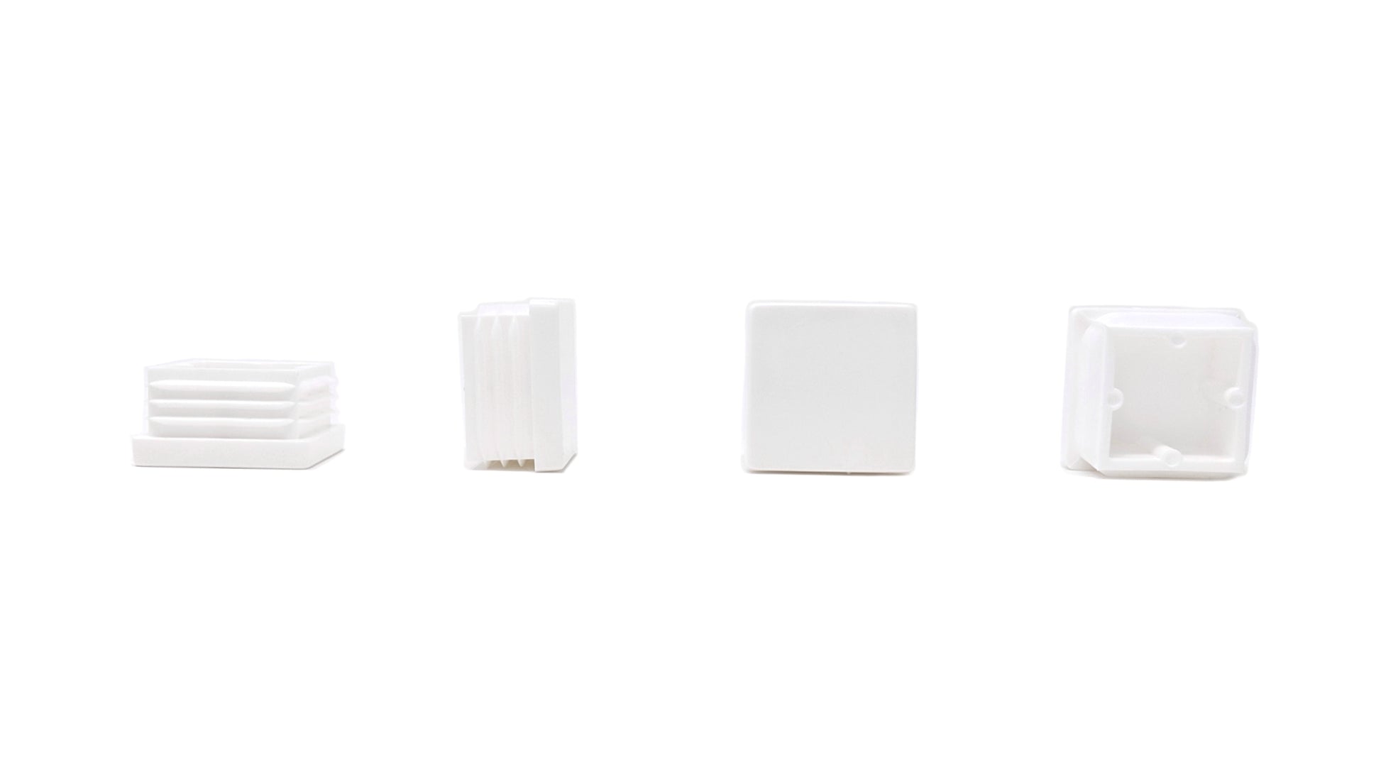 Square Tube Inserts 30mm x 30mm White | Made in Germany | Keay Vital Parts - Keay Vital Parts