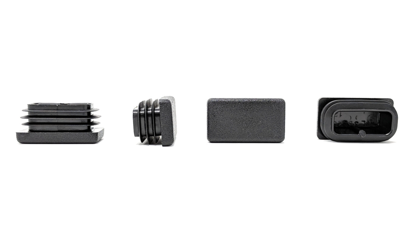 Rectangular Tube Inserts 35mm x 20mm Black | Made in Germany | Keay Vital Parts - Keay Vital Parts