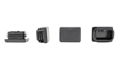 Rectangular Tube Inserts 35mm x 25mm Black | Made in Germany | Keay Vital Parts - Keay Vital Parts