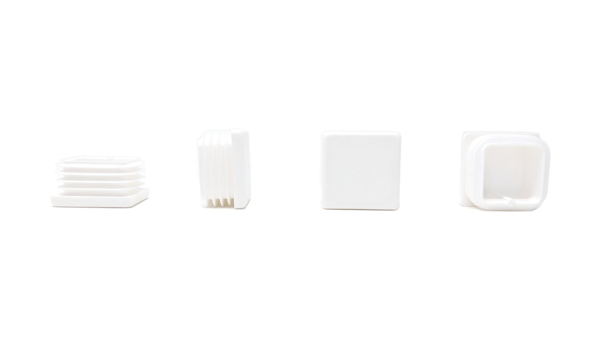 Square Tube Inserts 35mm x 35mm White | Made in Germany | Keay Vital Parts - Keay Vital Parts