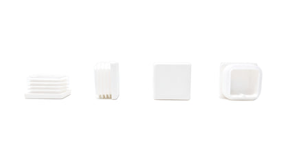 Square Tube Inserts 35mm x 35mm White | Made in Germany | Keay Vital Parts - Keay Vital Parts