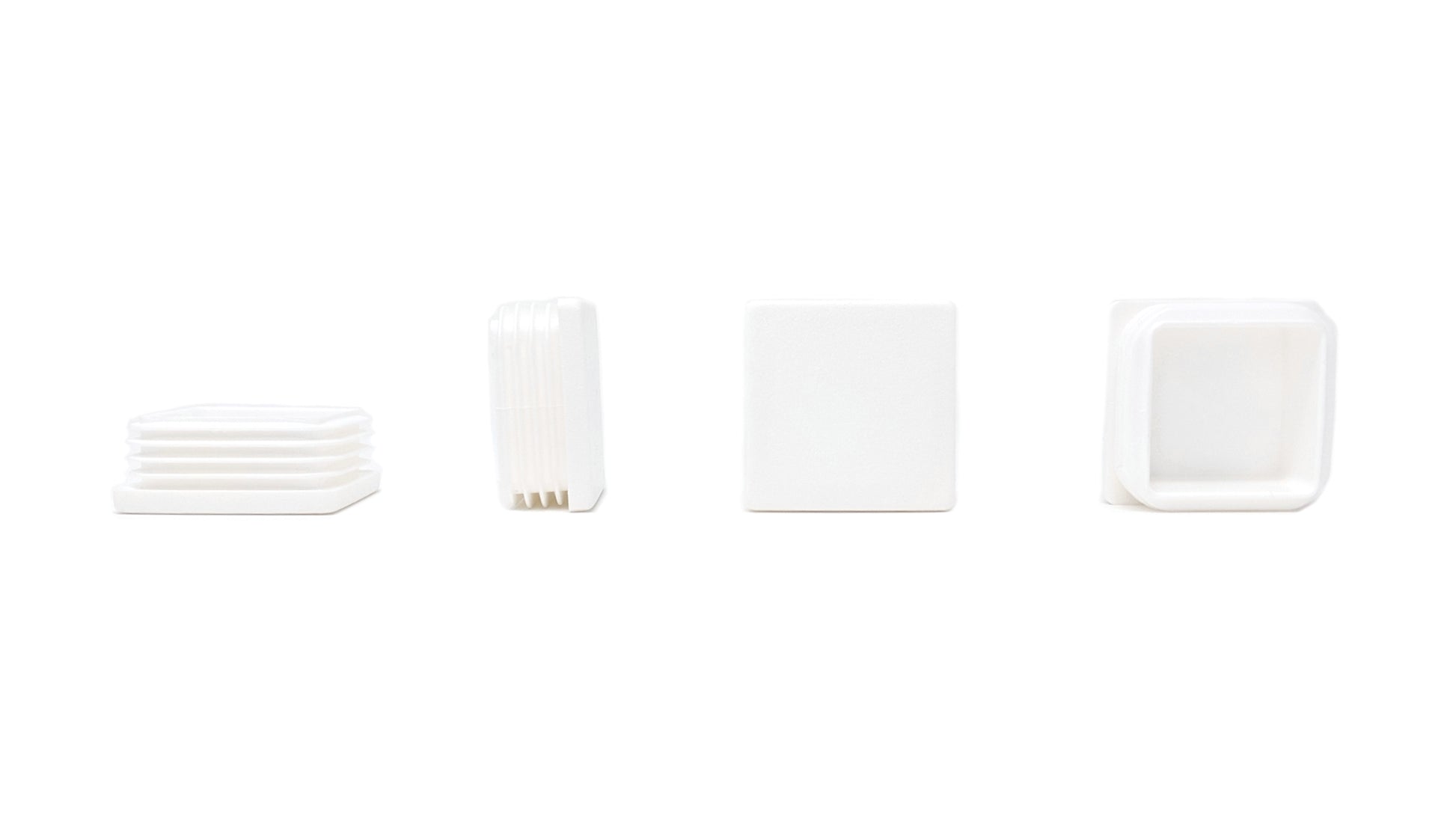 Square Tube Inserts 45mm x 45mm White | Made in Germany | Keay Vital Parts - Keay Vital Parts