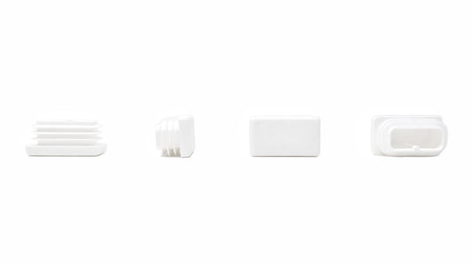 Rectangular Tube Inserts 35mm x 20mm White | Made in Germany | Keay Vital Parts - Keay Vital Parts