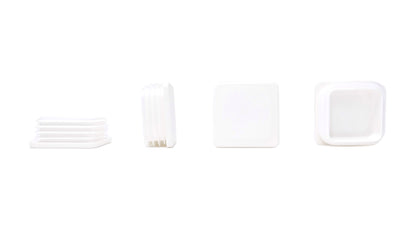 Square Tube Inserts 60mm x 60mm White | Made in Germany | Keay Vital Parts - Keay Vital Parts