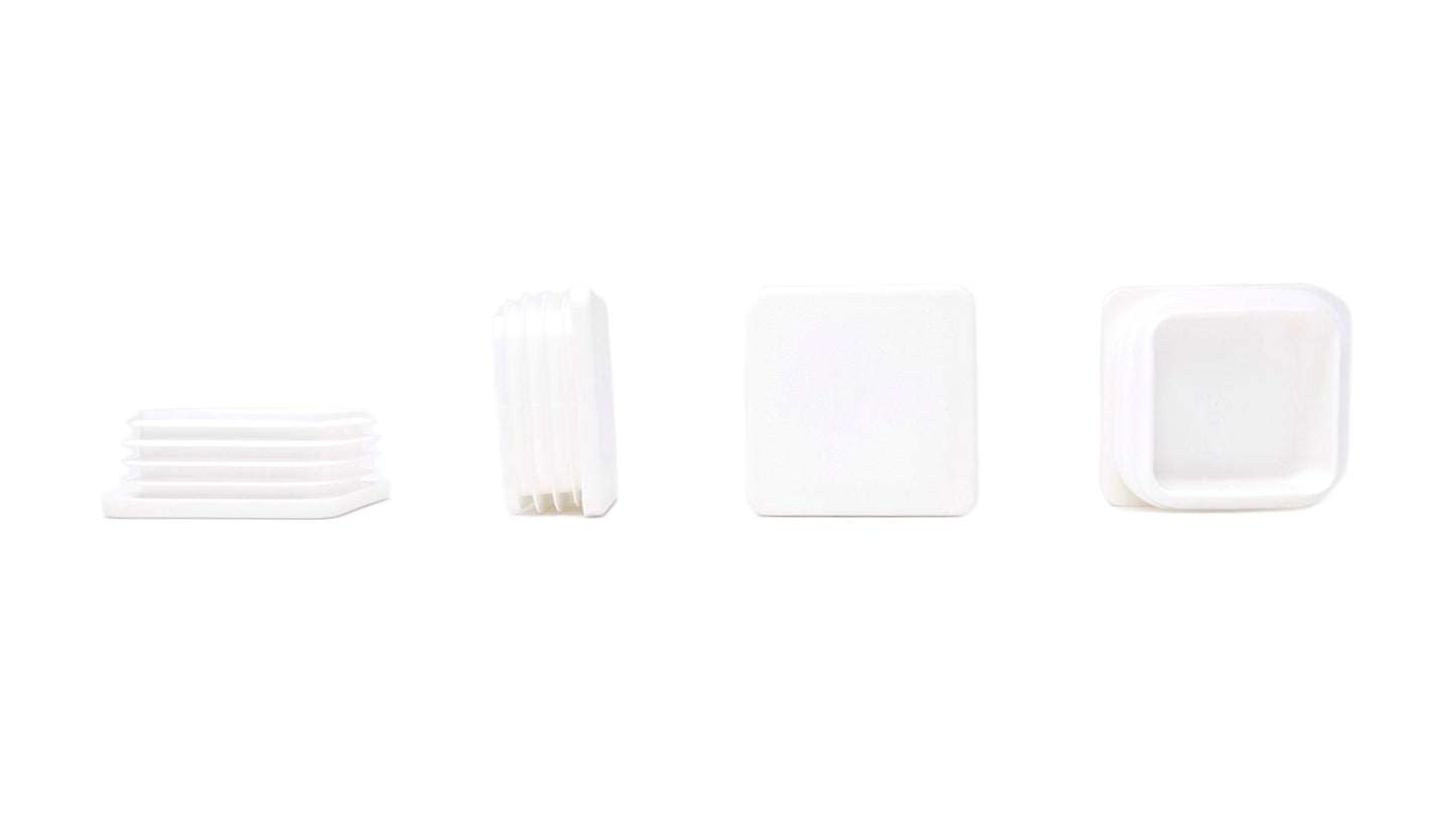 Square Tube Inserts 60mm x 60mm White | Made in Germany | Keay Vital Parts - Keay Vital Parts