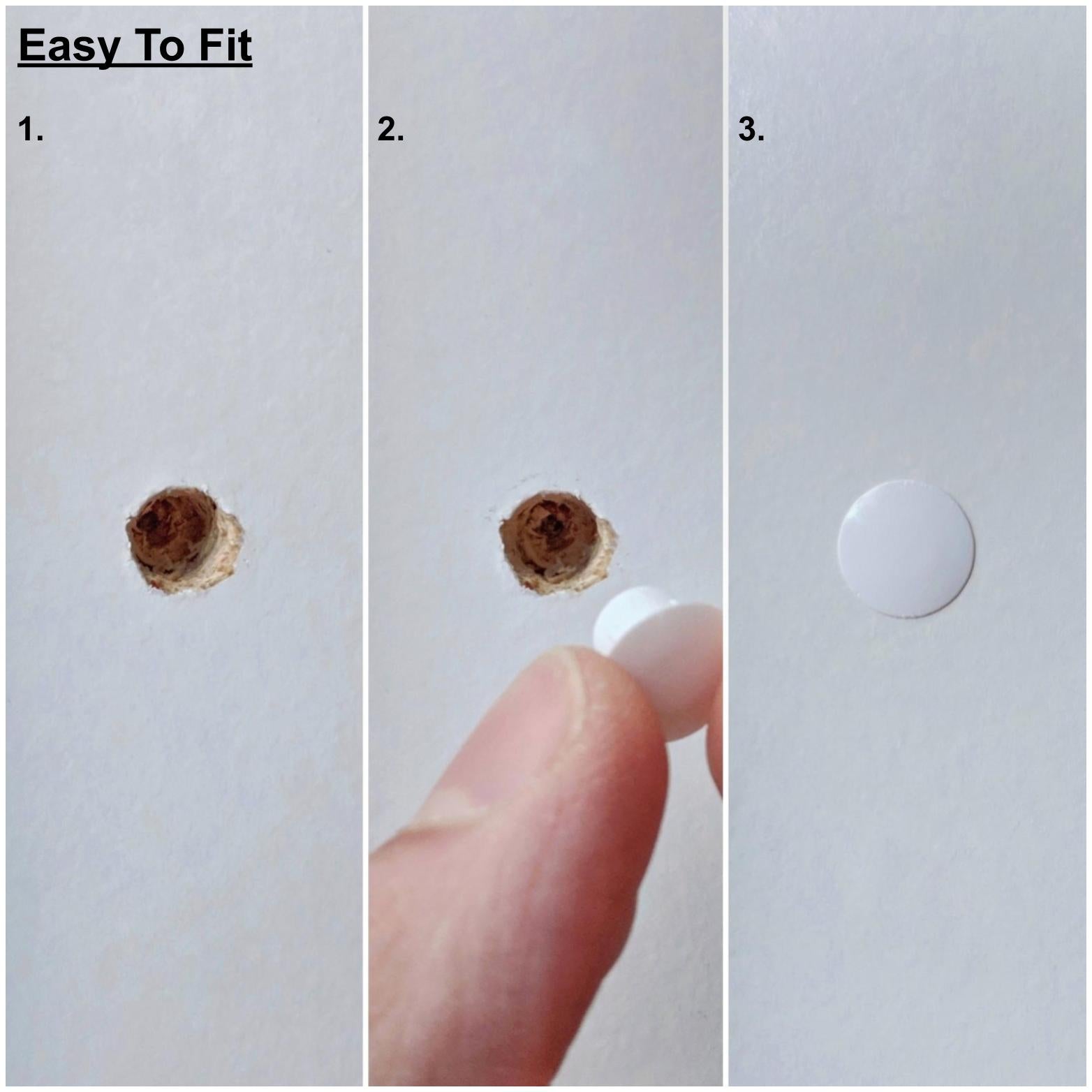 M8 White Plastic Hole Plugs, Made in Germany - Keay Vital Parts